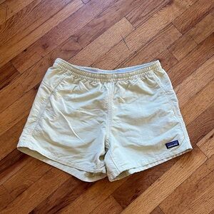 Patagonia Women’s Baggie Shorts 5” Inseam Yellow/Green